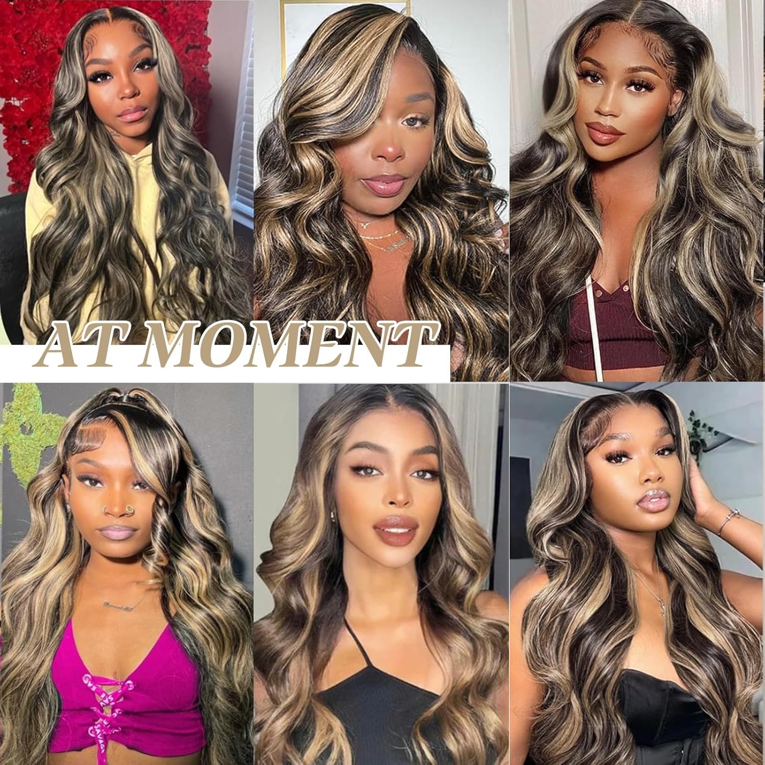 Coceioo™ 13x6 1B/27 Highlight Ombre Lace Front Wig Human Hair Pre Plucked 180% Density HD Highlighted Lace Front Wigs Human Hair Wigs Human Hair Blonde Lace Front Wig