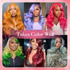 Coceioo™ 613 13x6 Lace Front Wig Human Hair 200% Density, Blonde Body Wave Lace Front Wigs Human Hair Pre Plucked for Women, 613 HD Lace Frontal Wig 13x6