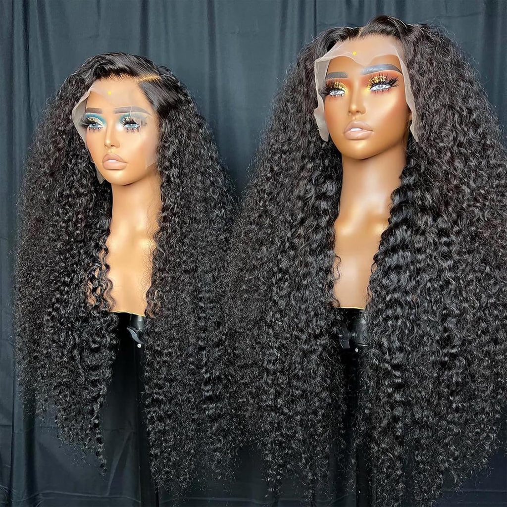 Coceioo™ 13x6 Deep Wave Lace Front Wigs Human Hair 200 Density 13x6 HD Lace Front Wigs Human Hair Wigs for Women Glueless Wigs Human Hair Deep Curly Wig Pre Plucked