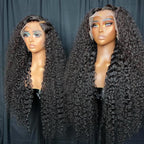 Coceioo™ 13x6 Deep Wave Lace Front Wigs Human Hair 200 Density 13x6 HD Lace Front Wigs Human Hair Wigs for Women Glueless Wigs Human Hair Deep Curly Wig Pre Plucked